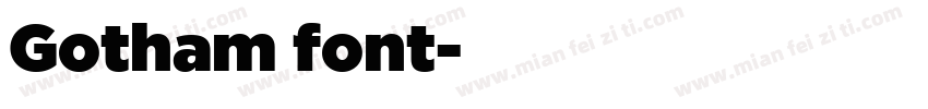 Gotham font字体转换